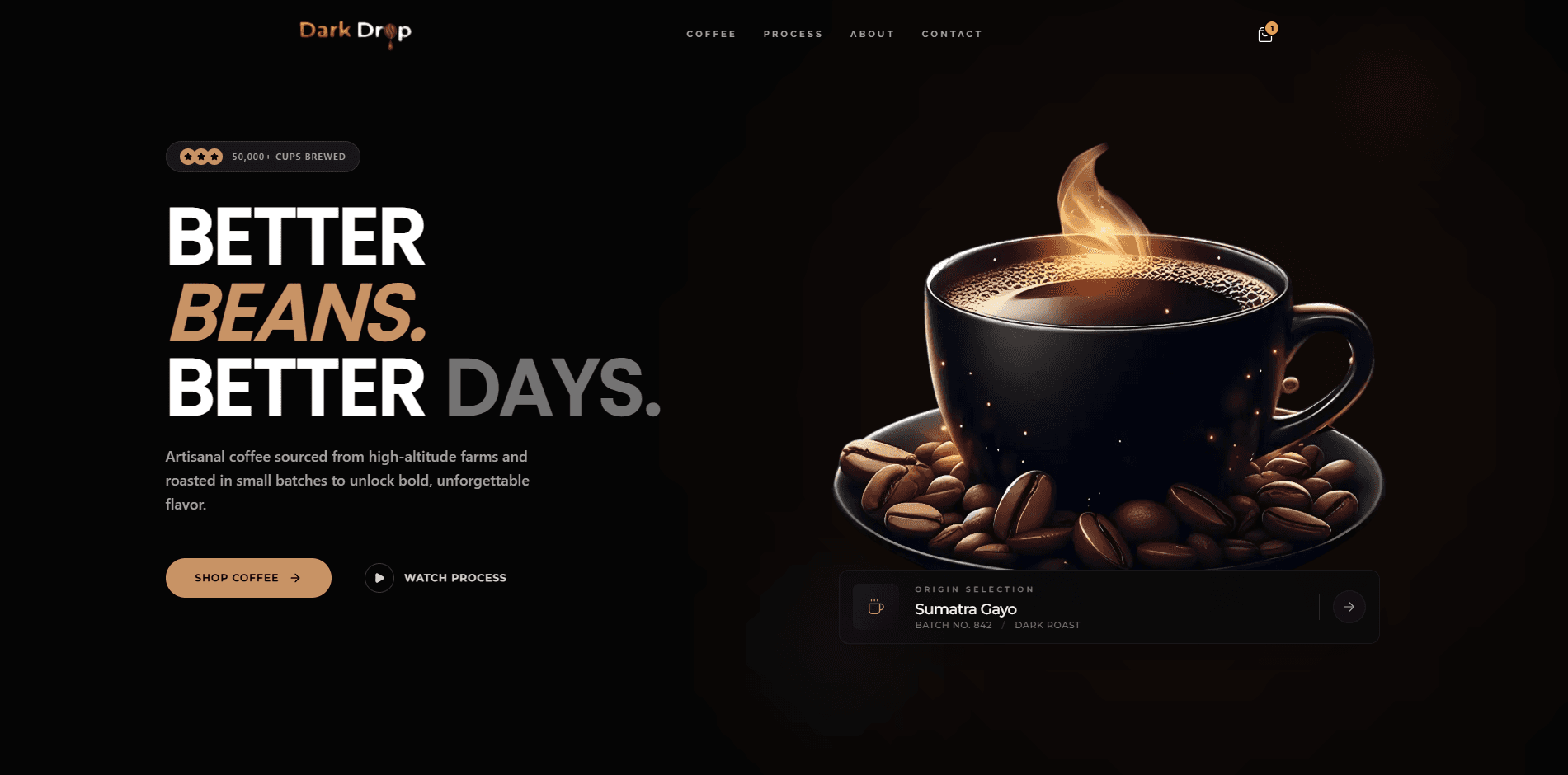 Darkdrop Coffee — Artisanal Roastery